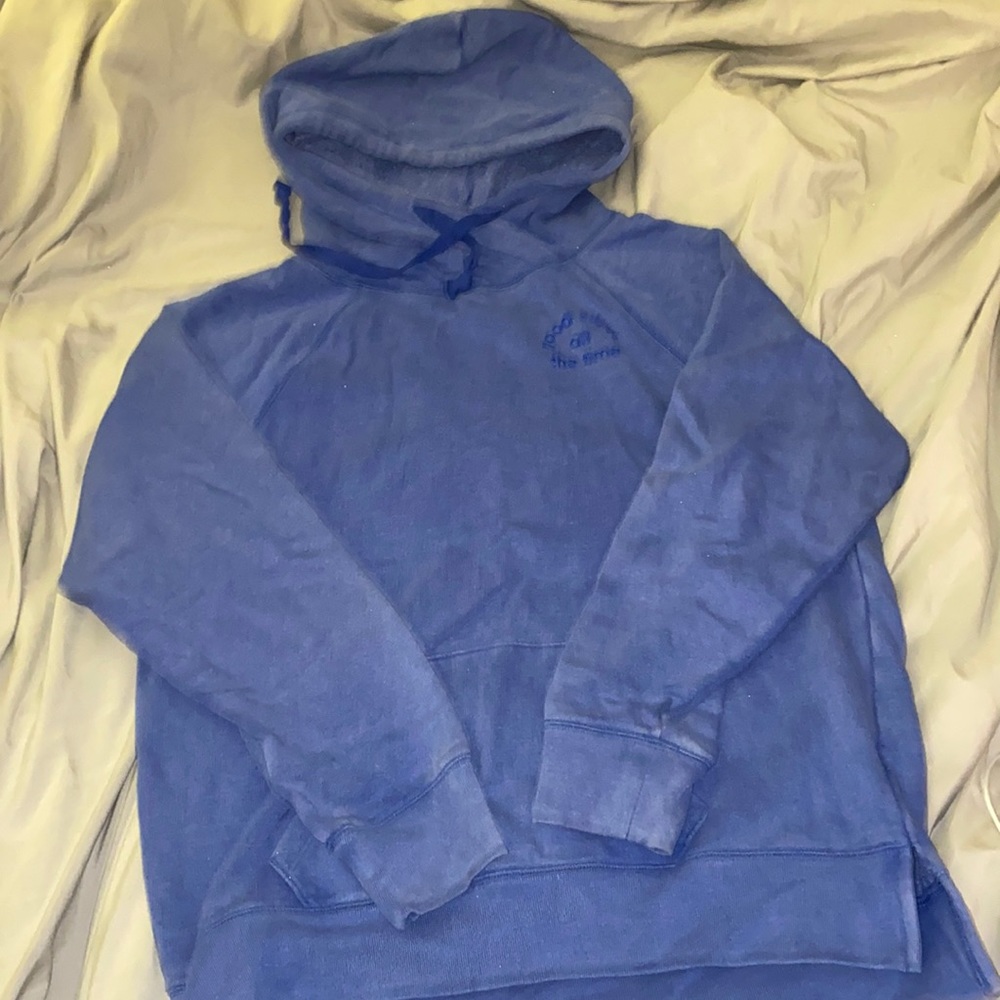 Blue Pullover Hoodie from PINK “Good Vibes All The Time”